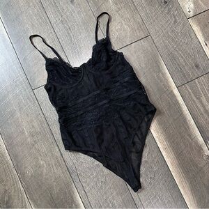River Island Sheer Lace Bodysuit